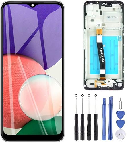 ZOETEC Écran LCD de rechange A22 compatible avec Samsung Galaxy A22 5G A226 SM-A226B SM-A226B/DS LCD Écran tactile Digitizer Assemblage complet avec outils de réparation de cadre