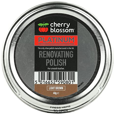 Cherry Blossom Footwear Renovating Polish Shoe, Light Brown, 40g