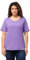 Ulla Popken Damen Basic-t-shirt T-Shirts, Blaues Flieder, 54-56 EU