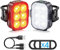 Luci Bicicletta，Luci Anteriori e Posteriori di Bicicletta，Luci di Sicurezza LED in Modalità 4+6，Ricarica USB Impermeabile IP65，Adatto per Varie Bici da Strada e Mountain Bici e Viaggi Notturni.