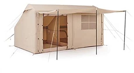 SilteD Aufblasbares Campingzelt für den Außenbereich mit Luftpumpe, Glamping-Zelte für 3–5 Personen, einfacher Aufbau, wasserdichtes Haus zum Angeln, Camping und Wandern