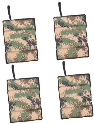 BESPORTBLE 4 Outdoor Kniekissen Faltbares Sitzmatte Faltbares Sitzkissen Meditationskissen Tragbares Sitzkissen Faltbar Bleichperlen Baumwolle