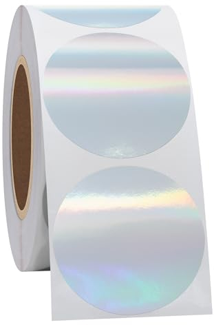 Hycodest Laser Direct Thermo-Etiketten, selbstklebende Adress-Versand-Thermoaufkleber, dreieckiges holografisches Etikett für Thermo-Etikettendrucker (38mm)