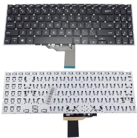 SUNMALL US Layout Laptop Keyboard Replacement for ASUS P1504 VivoBook 15 A516 X512DA X512DK X512FA X512FB F512DA S512F S512FA S512FJ V5000FL FL8700 Y5200F Vivobook Ultra 15 A512FL (Black, No Backlit)