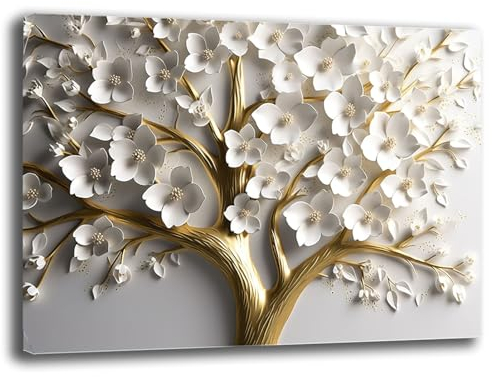 Quadro Moderno Camera da letto ALBERO della VITA Astratto Quadri moderni soggiorno da Parete XXL grande Stampa su tela Canvas Decorazione Murale muro Arredo Salone (10, 70x100 cm)