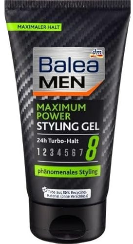 Balea Maximum Styling Gel für Männer, 150 ml, 24 Stunden Halt, Sehr Starker Halt