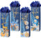12 Pack Christmas Wine Gift Bag Wine Bottle Bag with Tissue Paper for Xmas Winter Holiday Party Supplies (Navy Blue)
