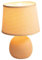 Luxus Tischlampe London - Beige - H25xØ18 - Armatur E14 - Keramik - Schlafzimmer - Wohnzimmer - Schreibtischlampe