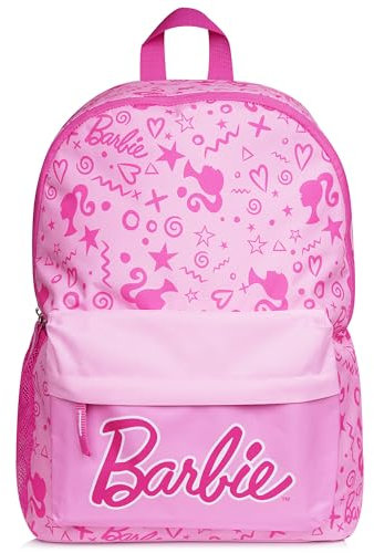 Barbie - Rucksack für Kinder – Schulranzen für Mädchen - Schulrucksack Damen - Backpack - Tasche - Geschenk