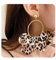 TELAIN Leopard Ohrringe für Damen | Große Leopard Print Creolen Gold | Statement Hängeohrringe Schmuck Geschenk