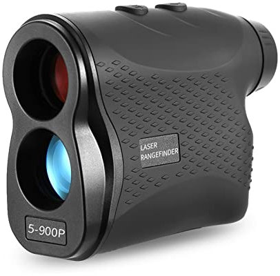 Tragbare GPS-Vermessungsausrüstung Golf-Entfernungsmesser 900 m 600 m 500 m Geschwindigkeitsmesser Golf-Steigung angepasster Flag-Lock Sport-Laser-Entfernungsmesser-Teleskop(Black 900m)