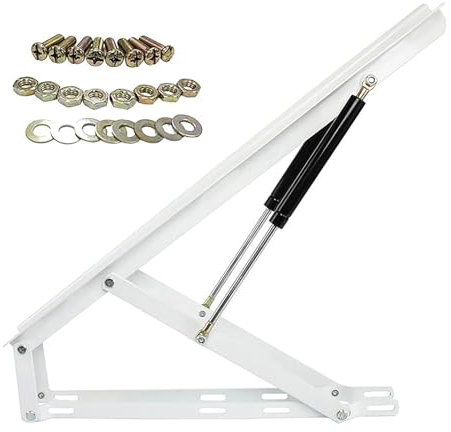 1 Paar Betthebemechanismus, Hochleistungs-Hydraulik-Gasfedern, mechanische Stützfeder, hydraulische pneumatische Stange, Klapplift für Bett, Gasfeder, Bett-Lagerhebesatz, weiß, 7 Größen (1,5