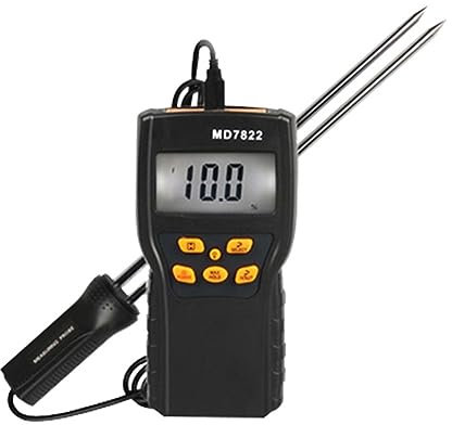 Feuchtigkeitsmesser, MD7822 Digitales Getreide-Feuchtigkeitsmessgerät, LCD-Display, Feuchtigkeitstester, enthält Weizen, Mais, Reis, Test, Hygrometer, Feuchtigkeitsdetektor