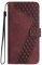 Ucikov Leather Pouch for iPhone 16 Plus, 3D Pattern 7 Shockproof Flip Case with Magnetic Stand and Card Compartment for iPhone 16 Plus, Red