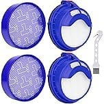Leadaybetter 2 Set Pre & Post Motor HEPA Filter Replacement for Dyson DC25 DC25i Vacuum Cleaners,Compatible to Part #919171-02 916188-06