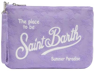 MC2 SAINT BARTH POCHETTE PARISIENNE IN SPUGNA IN RILIEVO VIOLA - UNI