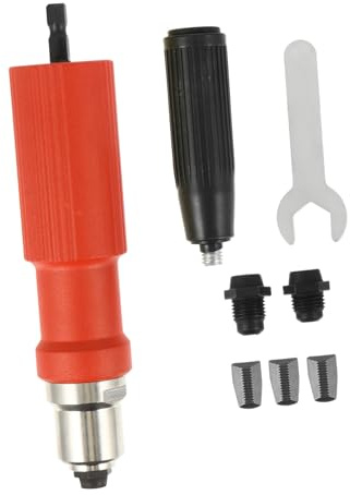 PRETYZOOM elektrische Nietpistole Nuss elektrischer Niet Nietmaschine Einfügen Werkzeug Nietverbinder Bohrverbinder Mutteradapter einsetzen Nietadapter Bohradapter Abs rot