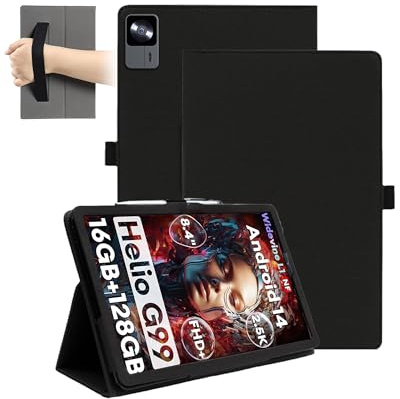 Custodia magnetica per tablet Headwolf FPad6 da 8,4 pollici, resistente agli urti, con slot per penna, impermeabile, anti-graffio, supporto multi-angolo, con cinturino da polso, sottile e resistente