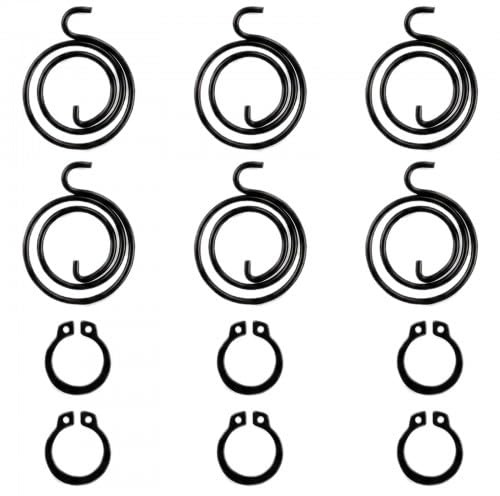 Solvio Premium Door Handle Spring Replacement Kit - Universal Internal Door Handle Springs with Circlips for Repairing Sagging Door Latch, Easy DIY Installation