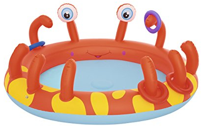Bestway Interactive Crab – Piscina Infantil, diseño de Cangrejo, 165 x 150 x 63 cm