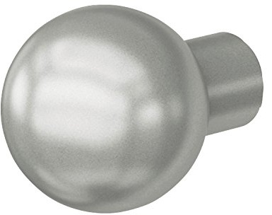Knopfdrückerlochteil ASL 08 0802, ø 50 mm, Aluminium silber eloxiert