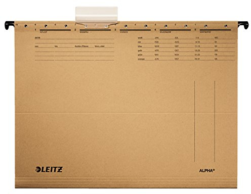 Leitz Hängemappe ALPHA/1915-00-00 A4 naturbraun 250g/qm, 1 Stück