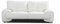 mb-moebel 2-Sitzer Design Sofa 2er Büro Kunstleder Sofagarnitur Couch kleine Florida LUX (Weiß)