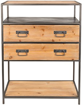 Felis Lifestyle Konsolentisch, Samuel, Holz, Braun, 38,00 x 70,00 x 90,00 cm