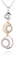 Collier de Femmes de Mode bagues avec Pendentif en Cristal CZ Collier Long Or et Argent plaqué Collier pour Les Filles (Mélange)