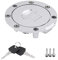 KIMISS Feststellschlüssel Tankdeckel,Kraftstofftankdeckel aus Edelstahl mit Schlüsseln für CBR600RR 2003-14 CBR600F4 F4i 2001-2006