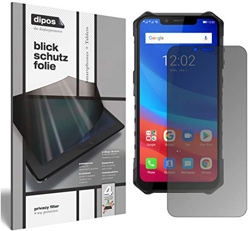dipos Blickschutzfolie für Ulefone Armor 6 | Displayschutz matt mit 4-Wege Sichtschutz-Effekt, Privacy Filter, passt perfekt, kratzfest, blasenfrei, selbstklebend