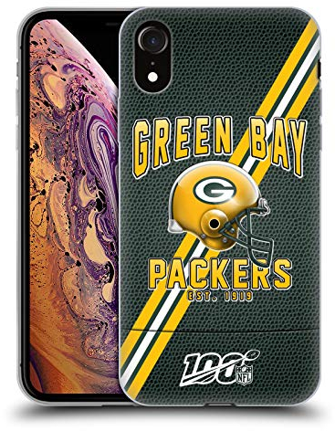 Head Case Designs Offizielle NFL Football Streifen Green Bay Packers Logo Art Gel Handyhülle Hülle [Militärischer Schutzgrad] Kompatibel mit Apple iPhone XR