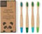 Wild & Stone | Bio-Kinderzahnbürste Aus Bambus | 4er-Pack | Weiche Faserborsten | 100% Biologisch Abbaubarer Griff | BPA-Frei | Vegane Umweltfreundliche Kinderzahnbürsten (Aqua)