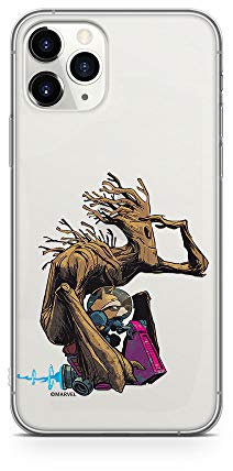 ERT GROUP mobile phone case for Apple Iphone 11 PRO MAX original and officially Licensed Marvel pattern Guardians of the Galaxy 004 optimally adapted to the mobile phone, with glitter overflow effect