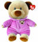 Ty - Peluche, Baby Orsacchiotto con Pigiamino Rosa, Morbido Pupazzo Orsetto Vellutato, il Peluche Pensato per i Neonati, 28 cm, 32044