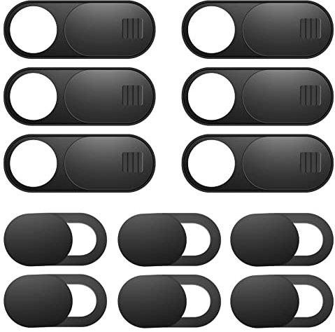 Cubierta para cámara de ordenador portátil, 12 unidades, cubierta para cámara web, cubierta para cámara de teléfono, cubierta para cámara de computadora ultrafina, se adapta a la mayoría de