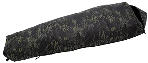 Carinthia Tropen 185 Schlafsack Leichter, atmungsaktiver Schlafsack für Erwachsene mit Moskito-Netz für Camping, Outdoor, Trekking, Backpacking; Multicam Black