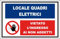 NEW CARTELLO SEGNALETICO - Locale quadri elettrici mod. 2 - Adesivo Extra Resistente, Pannello in Forex, Pannello In Alluminio (ADESIVO 20X31 cm)