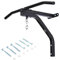 HOMCOM Staffa Supporto per Sacco da Boxe con Barra per Trazioni, Attrezzo da Palestra per Allenamento a Casa Portata 130kg, 93x47x51cm, Nero