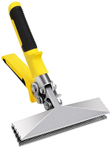 nutmanel Pince à sertir 150 mm avec prise en main confortable, pince à cintrer droite en métal pour plier le plastique, le métal, le bricolage industriel