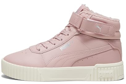 PUMA Baby Girl Carina 2.0 Mid Wtr Jr Baskets, Future Pink Silver Alpine Snow, 37 EU