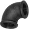 Gewinde Fitting Verschraubung aus Temperguss schwarz - Winkel 90° Grad 1 Zoll Rohr Innengewinde IG Nr. 90