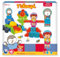 BLOKO – Coffret T'CHOUPI et LALOU | 50 Blocs de Construction + 2 Figurines | Jouet de Construction Enfant | Officielle | Apprentissage bébé | Conçu en Normandie Fabriqué en Europe | Cadeau 1 An +