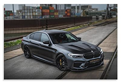 ZONDER Sportauto-Poster für BMW M5 Manhart V8 F90 Rennwagen Hyper Car SupercarPoster dekorative Malerei Leinwand Wand und Kunstbild Druck Moderne Familie Schlafzimmer Dekor 30 x 45 cm