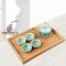 Plateau de salle de bain en bambou - Pour coiffeuse - Plateau décoratif pour café, bar et restaurant - 29 x 18 x 2,5 cm