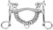 Sprenger Satinox Reitkandare 12 mm - Edelstahl, 105 mm Weite