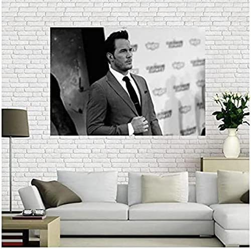 Poster Chris Pratt Schauspieler Star Poster Porträt Bilder Poster Und Drucke Leinwand Malerei Kunst Wand Home Decor 50X70Cm Kein Rahmen