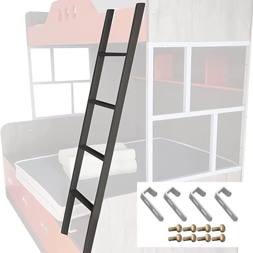 Metall-Etagenbettleiter, 4/5-Stufen, universelle Wohnmobil-Leiter, robuste Innen-Twin-Climb-Leiter/Wohnheim-Loft, Camper-Einhängeleiter, Mehrzweck-Ersatzleiter (Size : 140cm(55))