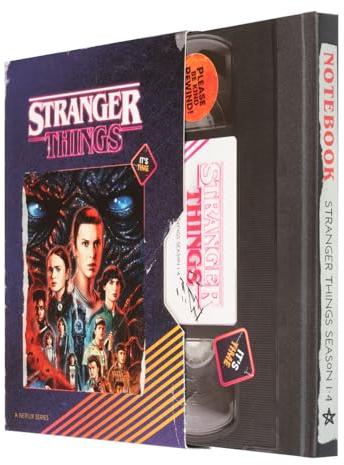Grupo Erik Bullet Journal Notizbuch A5 Stranger Things VHS Hardcover Notizbuch Notizblock A5 Tagebuch - Offizieller Stranger Things Merch