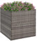 BaraSh Jardinière Gris 80x80x80 cm Résine tressée,Jardiniere sur Pieds,Bac avec Treillis,Jardiniere Terrasse